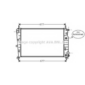 Радиатор охлаждения двигателя AVA QUALITY COOLING FD2226