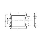 Радиатор охлаждения двигателя AVA QUALITY COOLING FD2257
