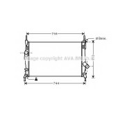 Радиатор охлаждения двигателя AVA QUALITY COOLING FD2403