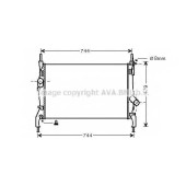 Радиатор охлаждения двигателя AVA QUALITY COOLING FD2404