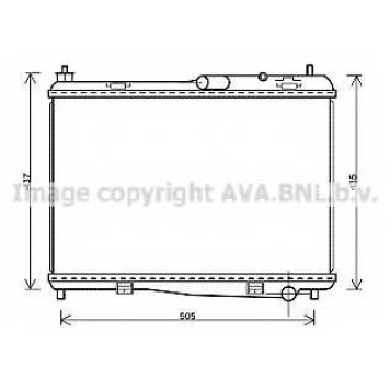 Радиатор охлаждения двигателя AVA QUALITY COOLING FD2440