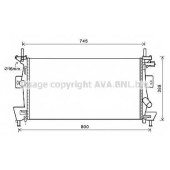 Радиатор охлаждения двигателя AVA QUALITY COOLING FD2475