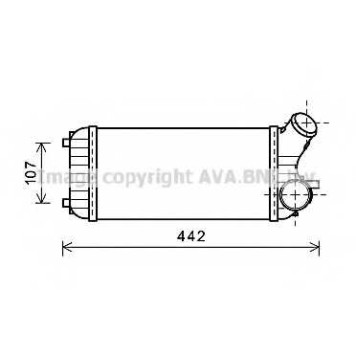 Интеркулер AVA QUALITY COOLING FD4472