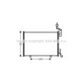 Конденсатор кондиционера AVA QUALITY COOLING FD5444