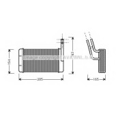 Радиатор отопления салона AVA QUALITY COOLING FD6163