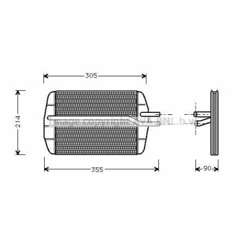 Радиатор отопления салона AVA QUALITY COOLING FD6216