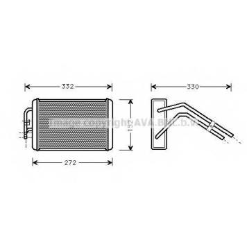 Радиатор отопления салона AVA QUALITY COOLING FD6291