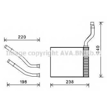 Радиатор отопления салона AVA QUALITY COOLING FD6464