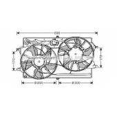 Вентилятор охлаждения двигателя AVA QUALITY COOLING FD7510