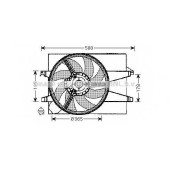 Вентилятор охлаждения двигателя AVA QUALITY COOLING FD7542
