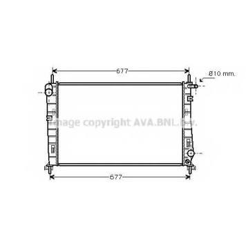 Радиатор охлаждения двигателя AVA QUALITY COOLING FDA2185
