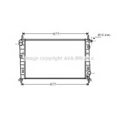 Радиатор охлаждения двигателя AVA QUALITY COOLING FDA2266