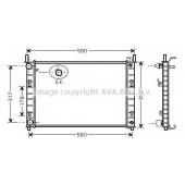 Радиатор охлаждения двигателя AVA QUALITY COOLING FDA2324