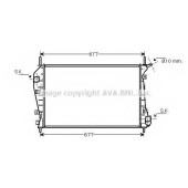 Радиатор охлаждения двигателя AVA QUALITY COOLING FDA2337