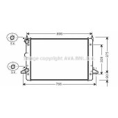 Радиатор охлаждения двигателя AVA QUALITY COOLING FDA2396