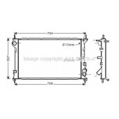 Радиатор охлаждения двигателя AVA QUALITY COOLING FDA2411