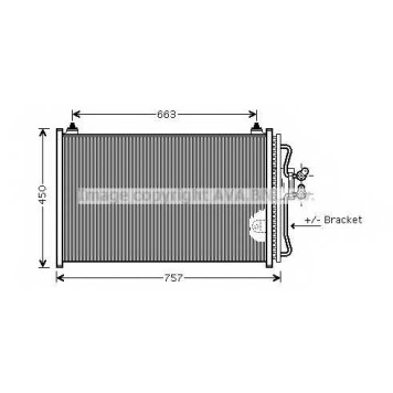 Конденсатор кондиционера AVA QUALITY COOLING FDA5347