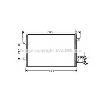 Конденсатор кондиционера AVA QUALITY COOLING FDA5395