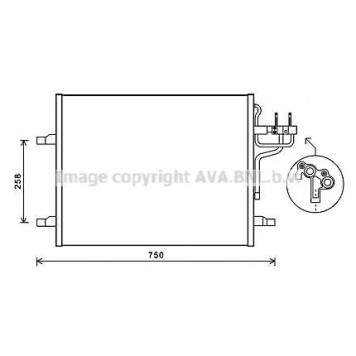 Конденсатор кондиционера AVA QUALITY COOLING FDA5483
