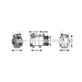 Компрессор кондиционера для FORD C-MAX(DM2), FOCUS(DA#) / VOLVO C30, S40(MS), V50(MW) <b>AVA QUALITY COOLING FDAK392</b>