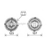 Сцепление вентилятора радиатора AVA QUALITY COOLING FDC446