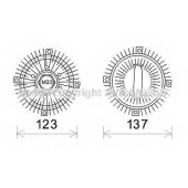 Сцепление вентилятора радиатора AVA QUALITY COOLING FDC449