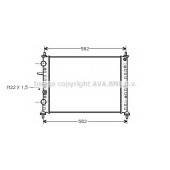 Радиатор охлаждения двигателя AVA QUALITY COOLING FT2161