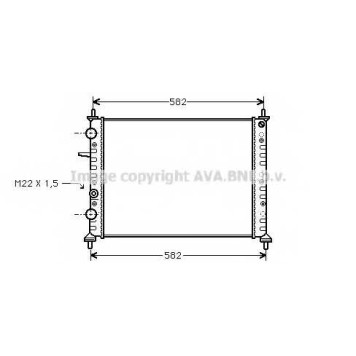 Радиатор охлаждения двигателя AVA QUALITY COOLING FT2161