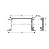 Радиатор охлаждения двигателя AVA QUALITY COOLING FT2251