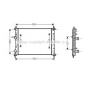 Радиатор охлаждения двигателя AVA QUALITY COOLING FT2317