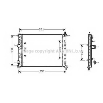Радиатор охлаждения двигателя AVA QUALITY COOLING FT2317