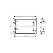 Радиатор охлаждения двигателя AVA QUALITY COOLING FT2370