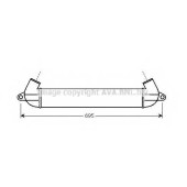 Интеркулер AVA QUALITY COOLING FT4271