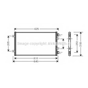 Конденсатор кондиционера AVA QUALITY COOLING FT5219