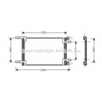 Конденсатор кондиционера AVA QUALITY COOLING FT5248