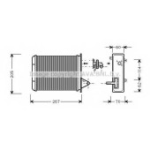 Радиатор отопления салона AVA QUALITY COOLING FT6089