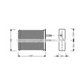 Радиатор отопления салона AVA QUALITY COOLING FT6193