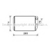 Радиатор отопления салона AVA QUALITY COOLING FT6410