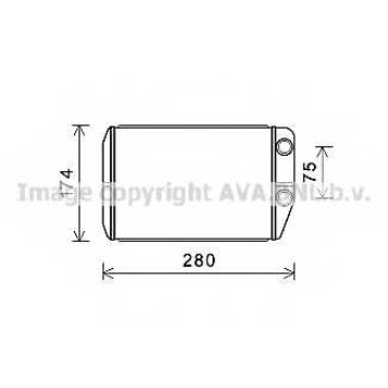 Радиатор отопления салона AVA QUALITY COOLING FT6410