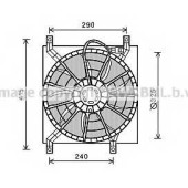 Вентилятор охлаждения двигателя AVA QUALITY COOLING FT7580