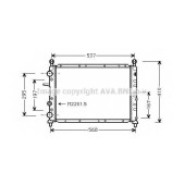 Радиатор охлаждения двигателя AVA QUALITY COOLING FTA2094