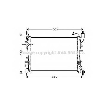 Радиатор охлаждения двигателя AVA QUALITY COOLING FTA2358