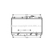 Радиатор охлаждения двигателя AVA QUALITY COOLING HD2017