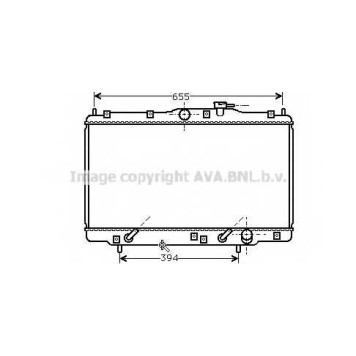 Радиатор охлаждения двигателя AVA QUALITY COOLING HD2110