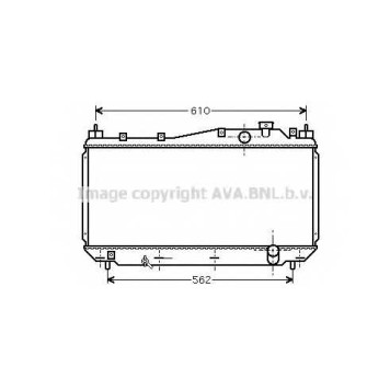 Радиатор охлаждения двигателя AVA QUALITY COOLING HD2113