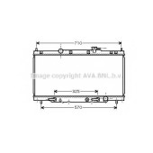 Радиатор охлаждения двигателя AVA QUALITY COOLING HD2163