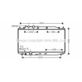 Радиатор охлаждения двигателя AVA QUALITY COOLING HD2187
