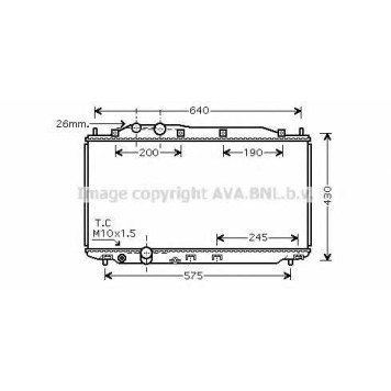 Радиатор охлаждения двигателя AVA QUALITY COOLING HD2191