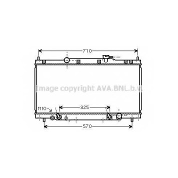 Радиатор охлаждения двигателя AVA QUALITY COOLING HD2212