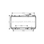 Радиатор охлаждения двигателя AVA QUALITY COOLING HD2231